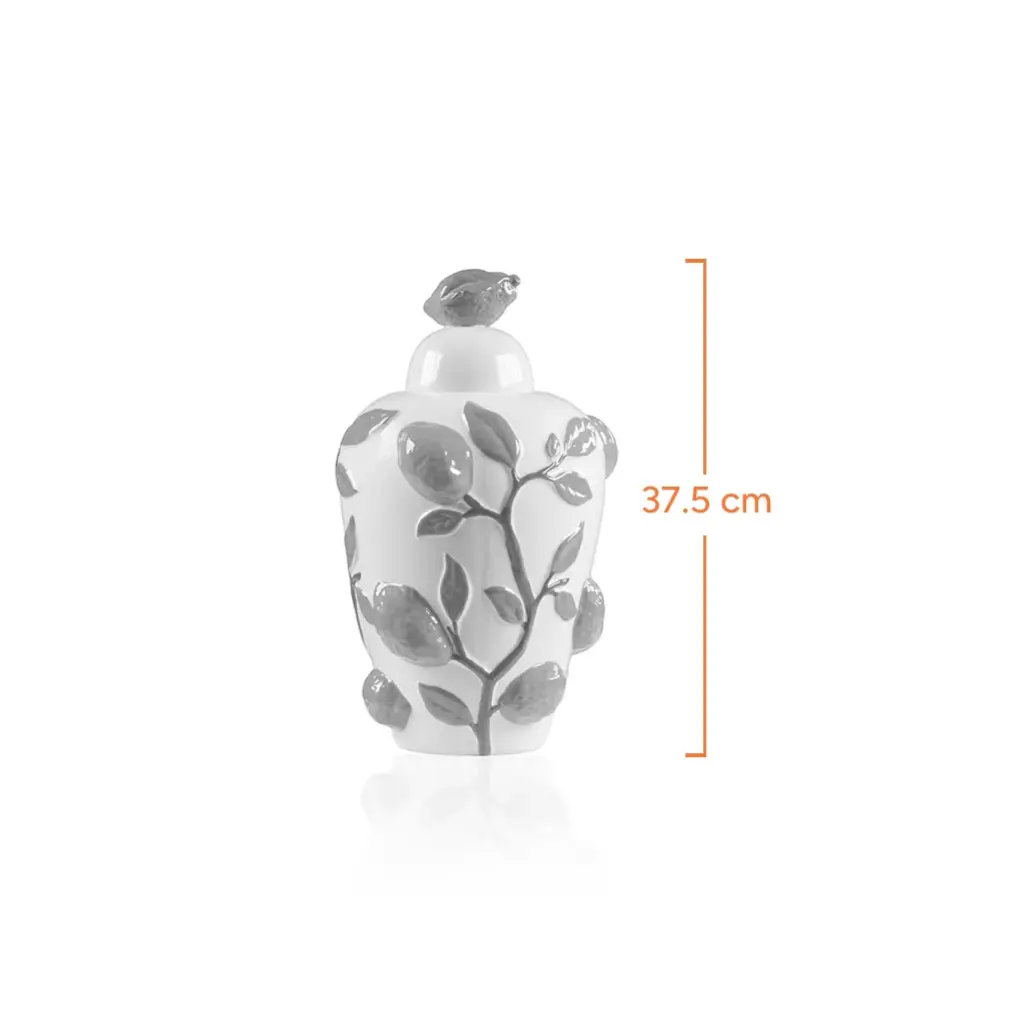 Lemon Lidded Jar-Measurement