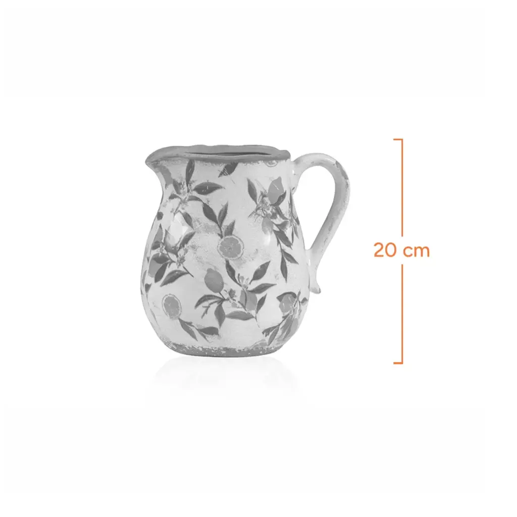 Lemon Pattern Pitcher Vase-Measurement