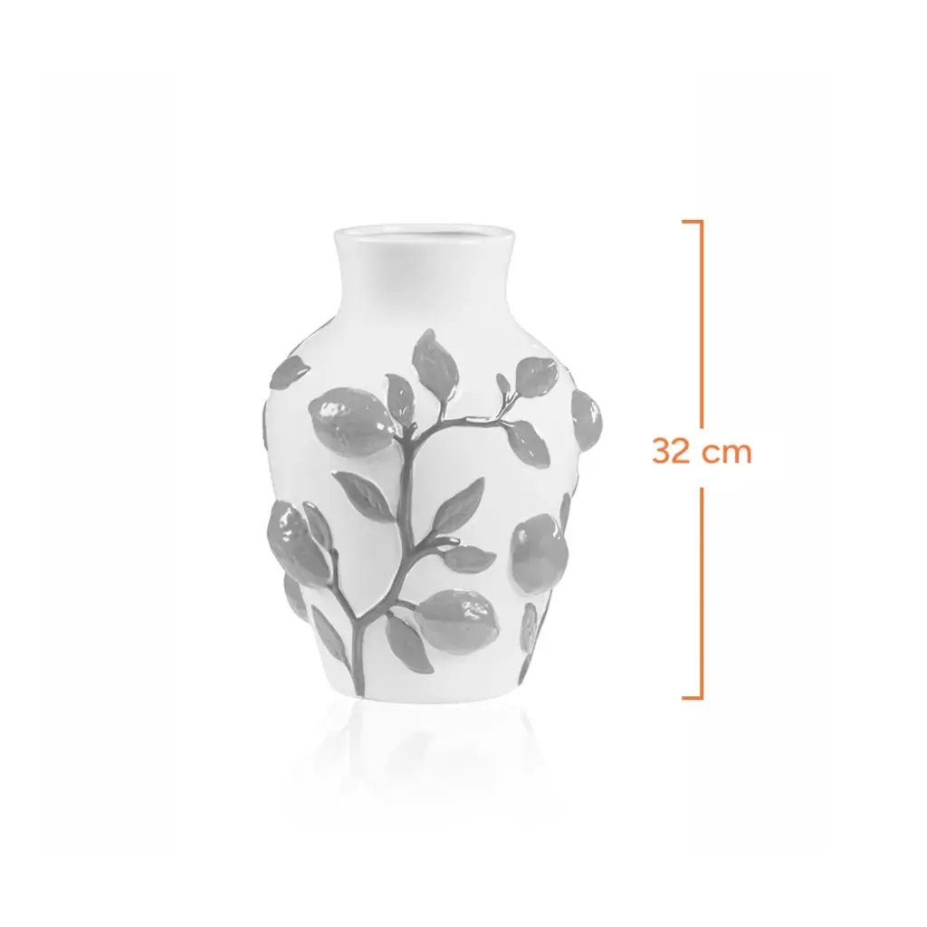 Lemon Pattern Vase-Measurement
