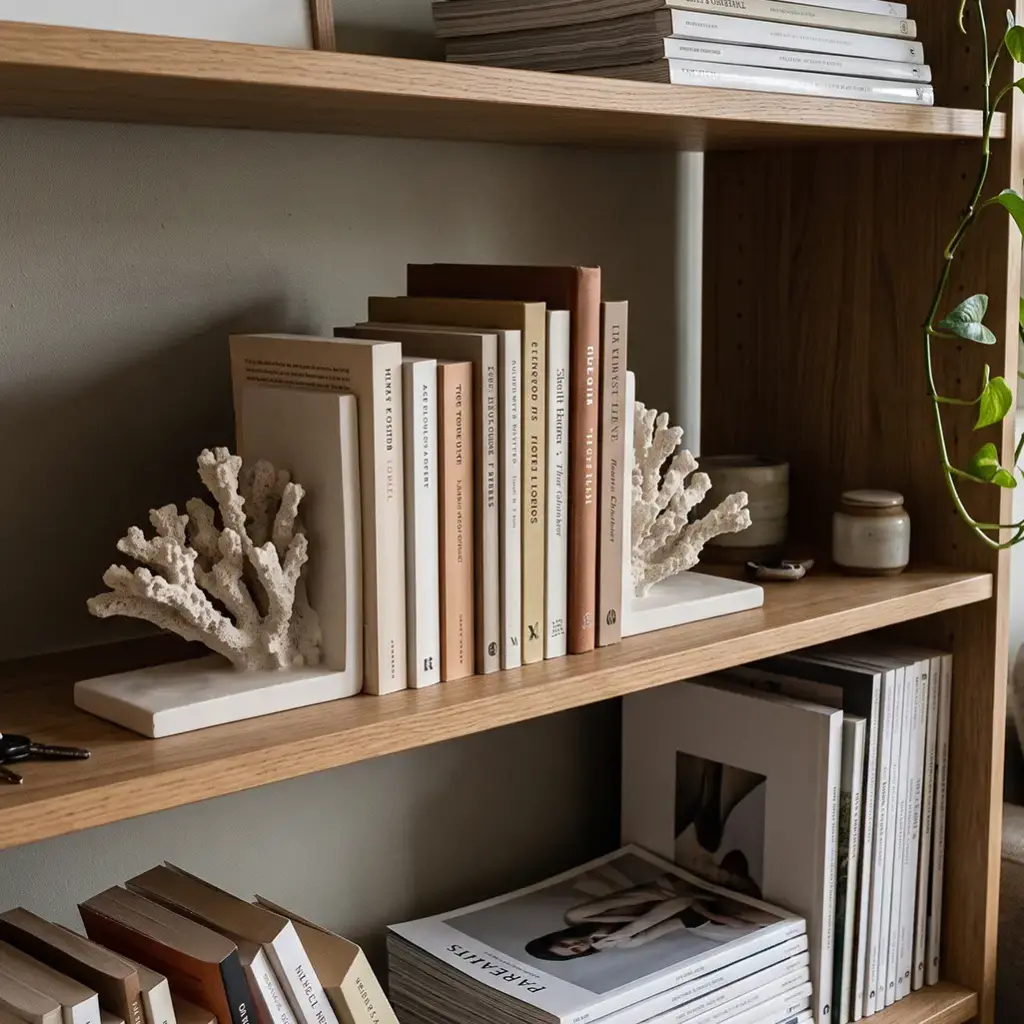 Faux Coral Bookends-ENV