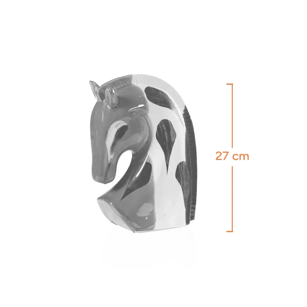27cm  Ceramic Horse Head Sculpture-Measurement