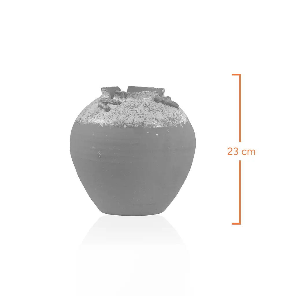 Ceramic Accent Vase 24 X 24 X 23 cm