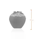 Ceramic Accent Vase 24 X 24 X 23 cm