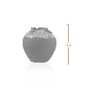Hand-Pulled Ceramic Accent Vase_18 X 18 X 18cm_C0086