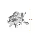 Limpet Fish Figurine 25.5 X 15.5 X 17 cm