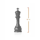 Chess King Decor 128 X 128 X 31 cm