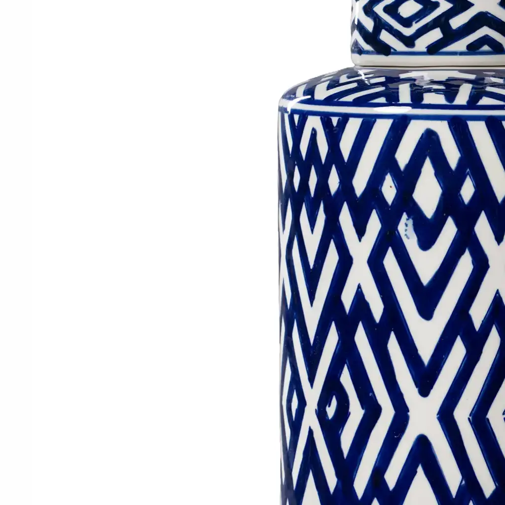 Carlyle Lidded Jar 15.5 X 15.5 X 35 cm