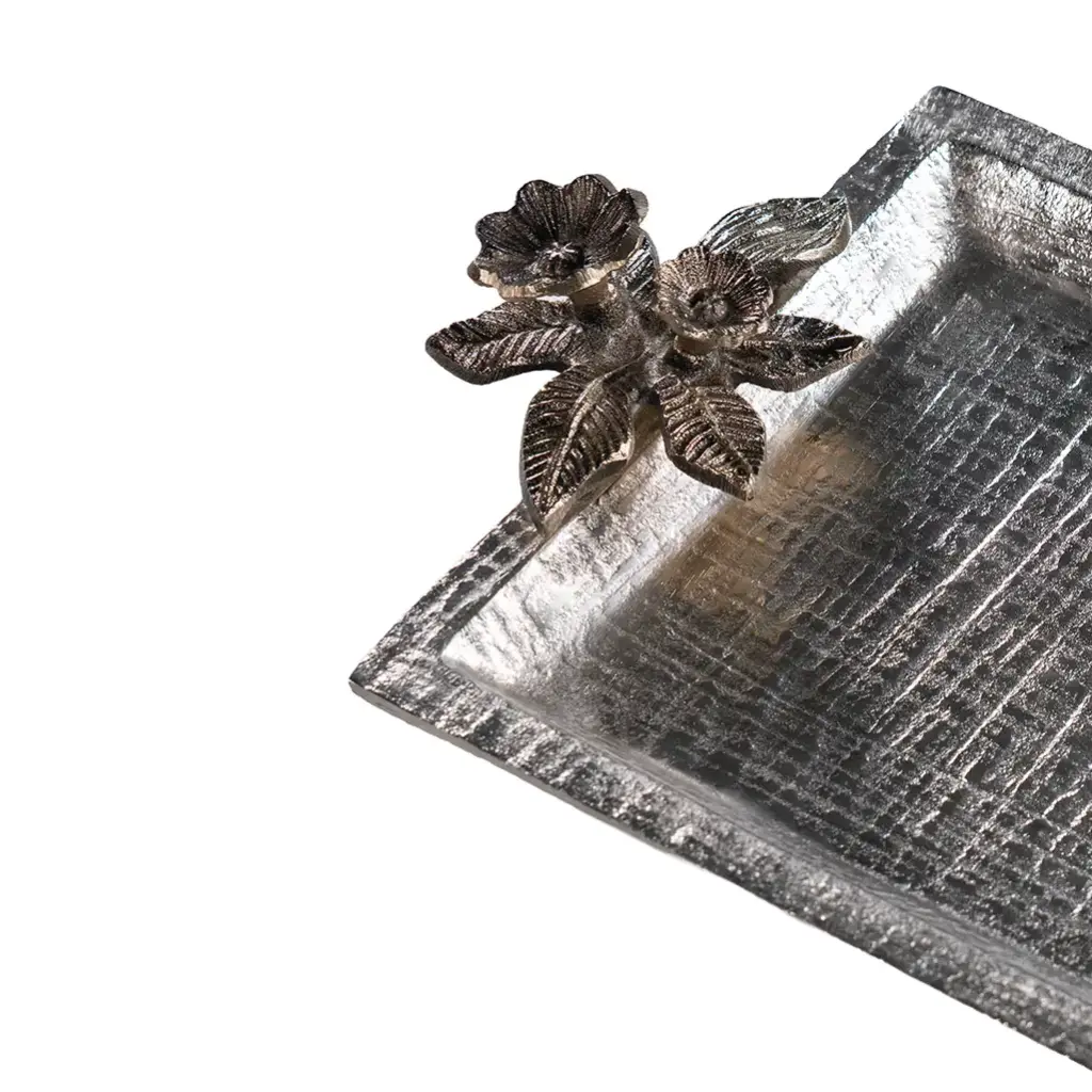 Floral Decorative Tray 47 X 24.8 X 6.4 cm