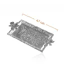 Floral Decorative Tray 47 X 24.8 X 6.4 cm