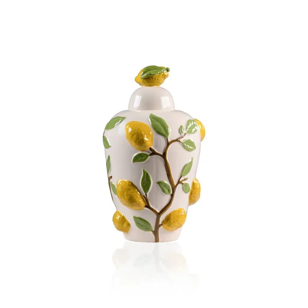 Lemon Lidded Jar 22 X 22 X 37.5 cm