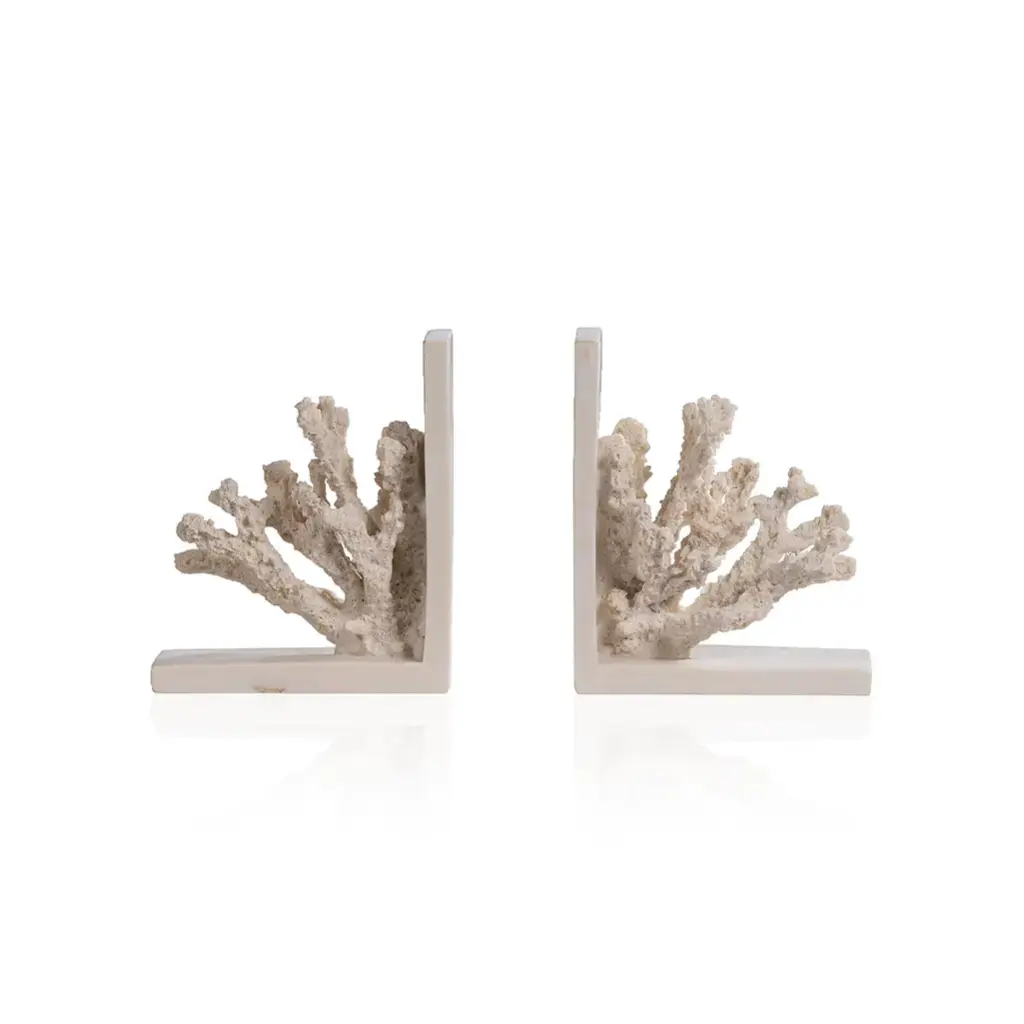 Faux Coral Bookends