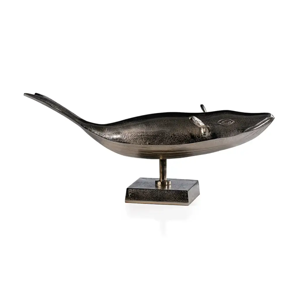 Whale Sculpture 60.2 X 22.9 X 25.4 cm