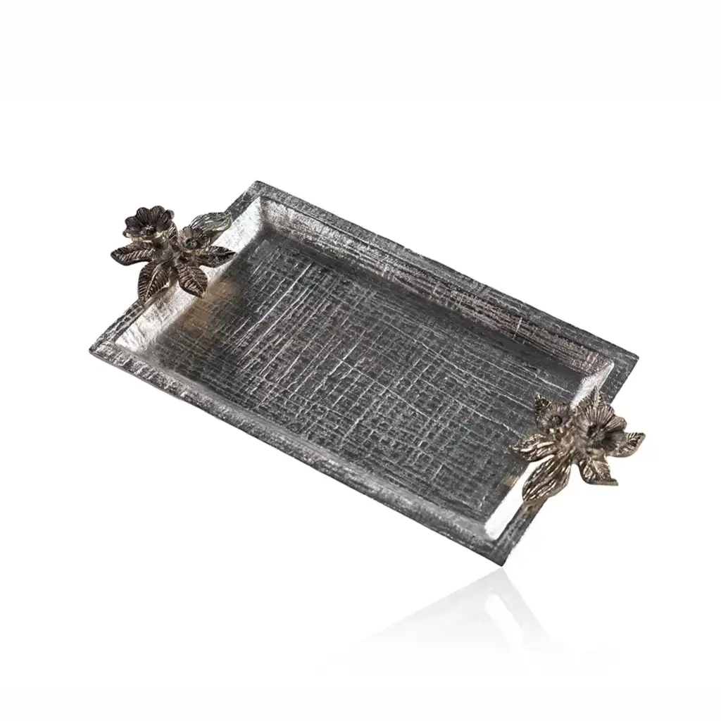 Floral Decorative Tray 47 X 24.8 X 6.4 cm