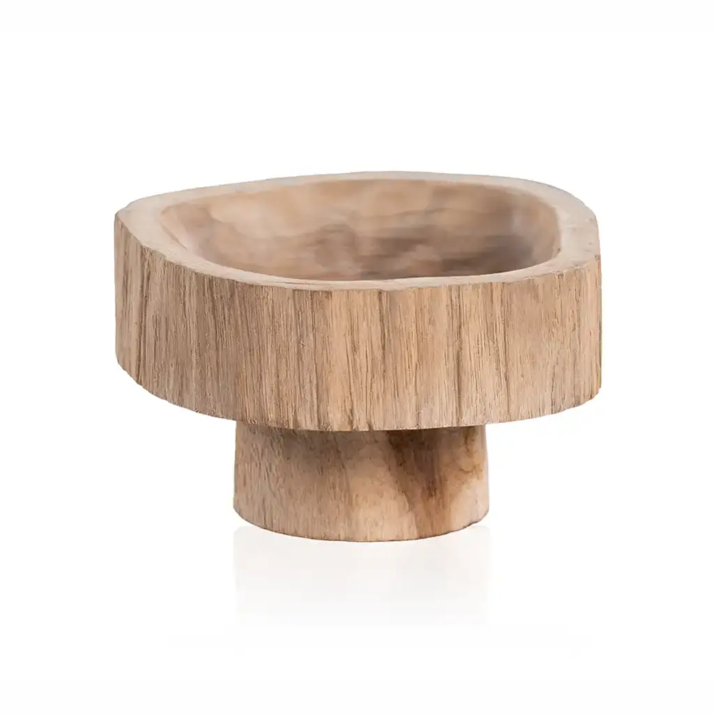 Decorative Pedestal Bowl 48 X 48 X 15 cm