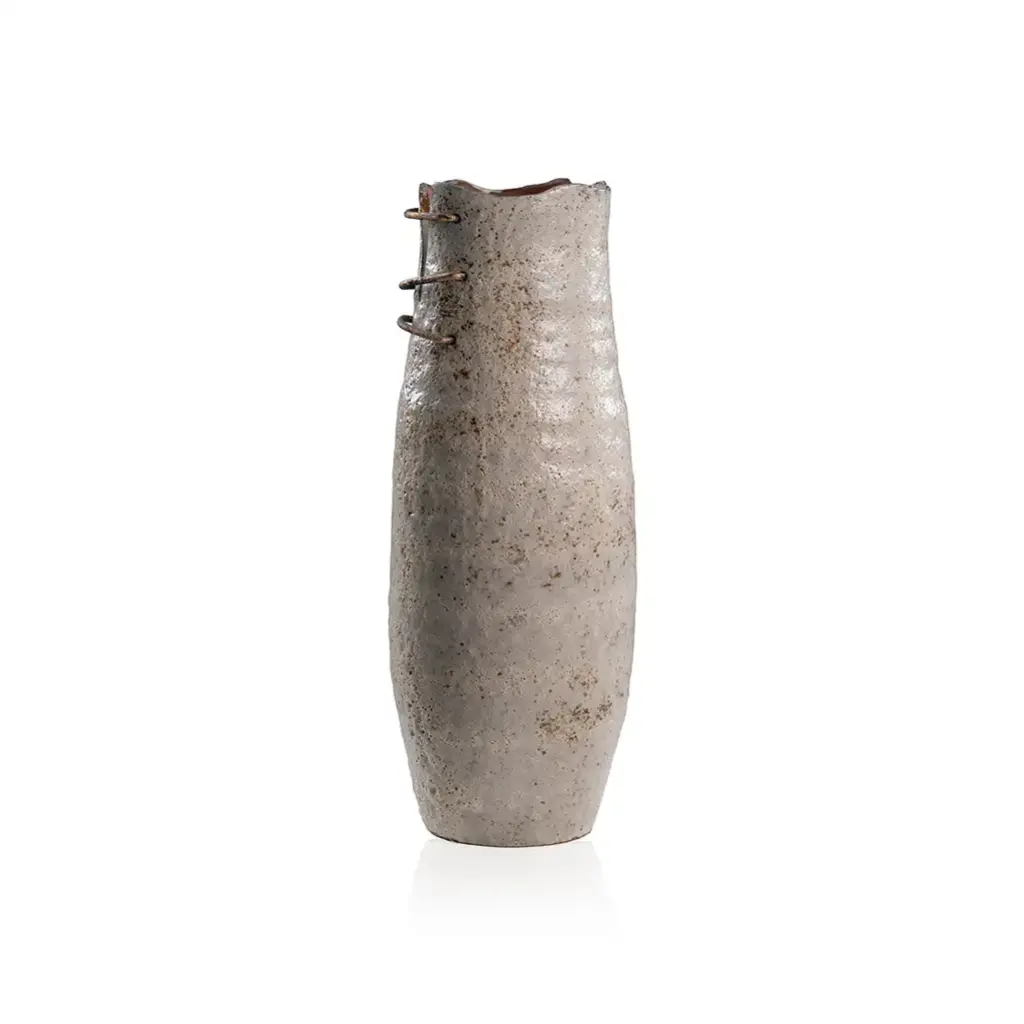 Ceramic Accent Vase 17 X 17 X 47cm