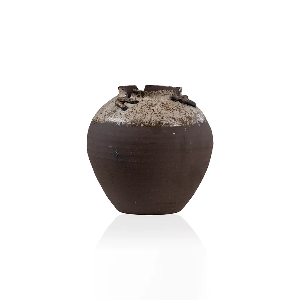 Ceramic Accent Vase 24 X 24 X 23 cm