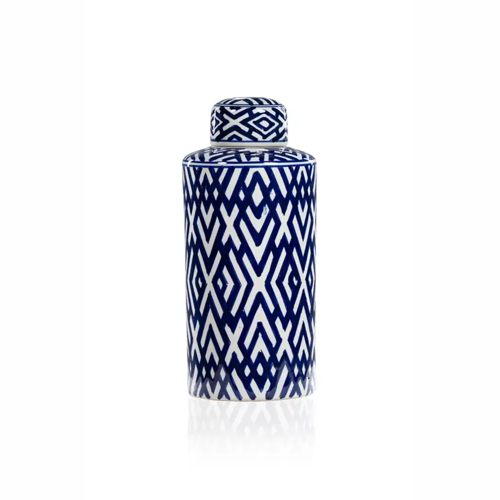 Carlyle Lidded Jar 15.5 X 15.5 X 35 cm